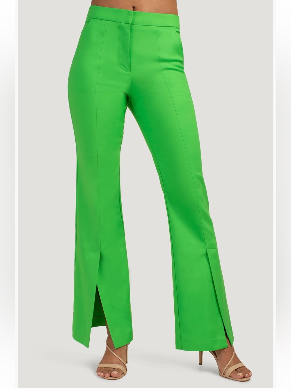 Trina Turk Daydream Pant Green Flare Pants Size 6 NWT